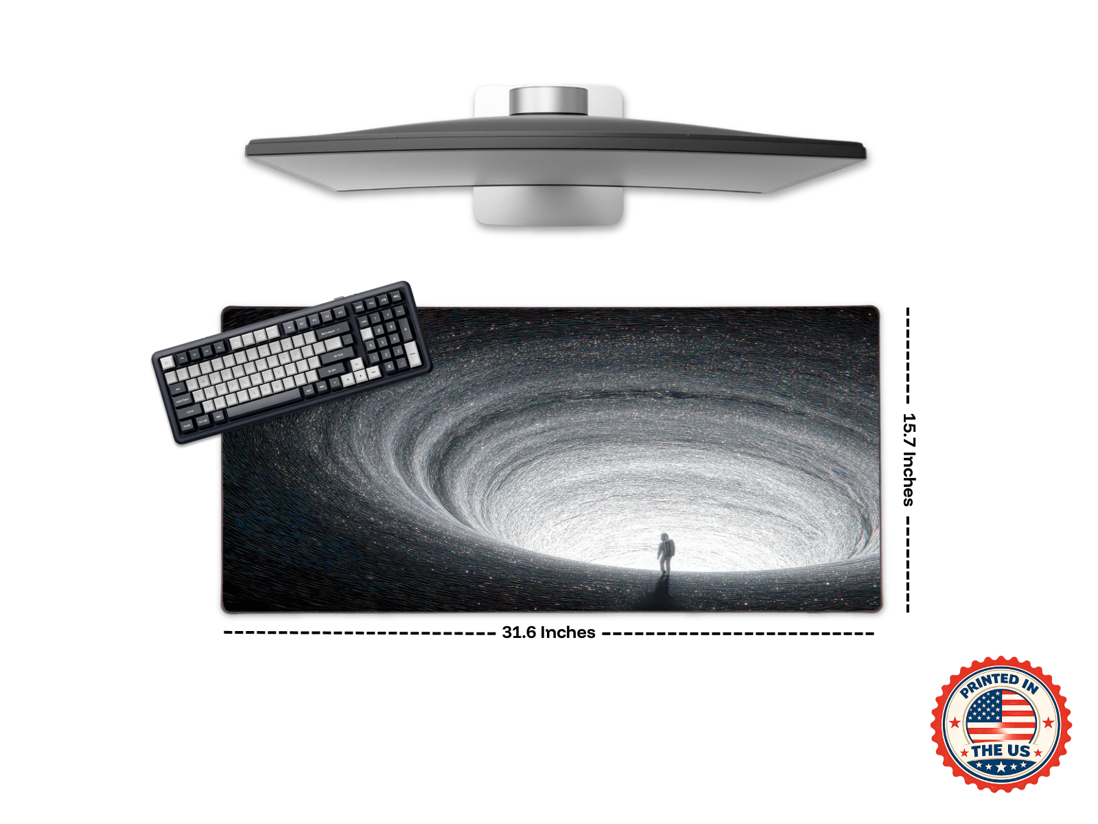 L Custom Mouse Pad (31" x 16")